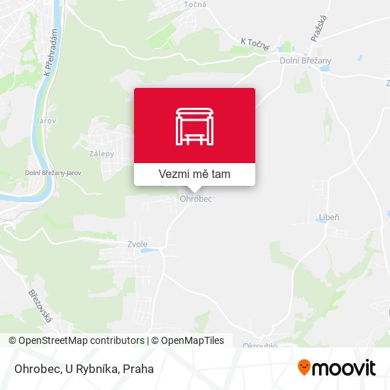 Ohrobec, U Rybníka mapa