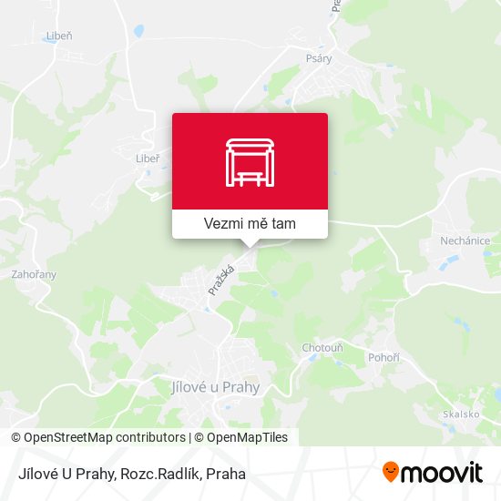 Jílové U Prahy, Rozc.Radlík mapa
