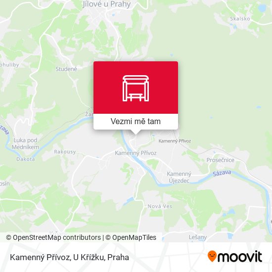 Kamenný Přívoz, U Křížku (A) mapa