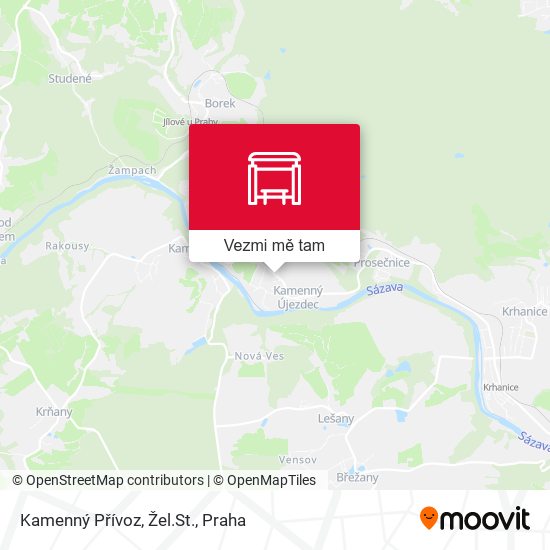 Kamenný Přívoz, Žel.St. mapa
