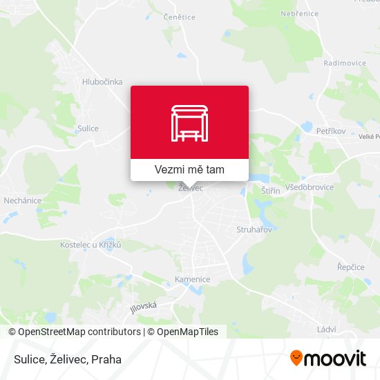 Sulice, Želivec mapa