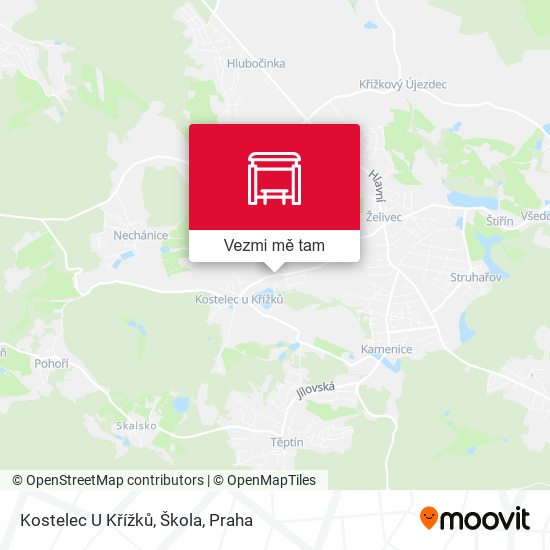 Kostelec U Křížků, Škola mapa