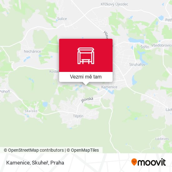 Kamenice, Skuheř mapa