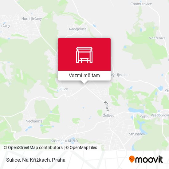 Sulice, Na Křížkách mapa