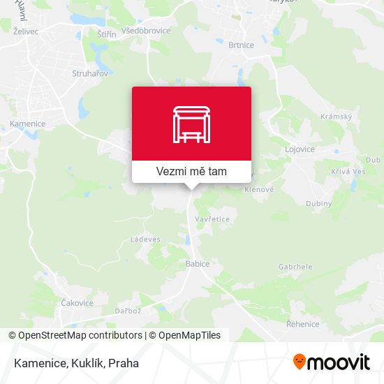 Kamenice, Kuklík mapa