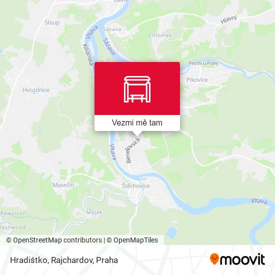 Hradištko, Rajchardov mapa