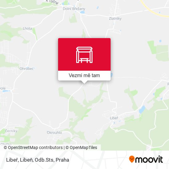 Libeř, Libeň, Odb.Sts mapa