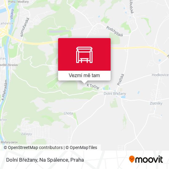 Dolní Břežany, Na Spálence mapa