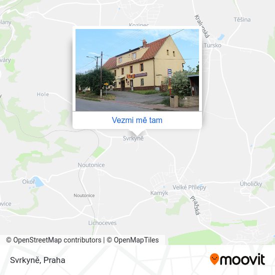 Svrkyně mapa