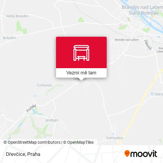 Dřevčice mapa