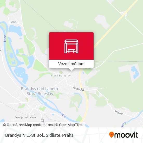 Brandýs N.L.-St.Bol., Sídliště mapa