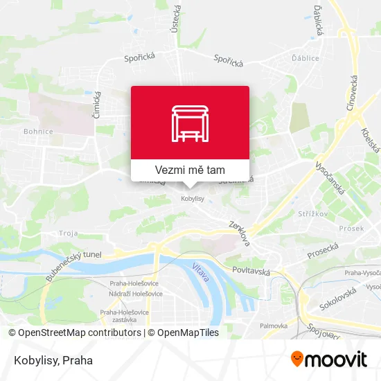 Kobylisy mapa
