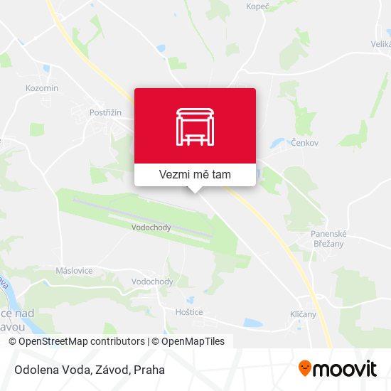 Odolena Voda, Závod mapa