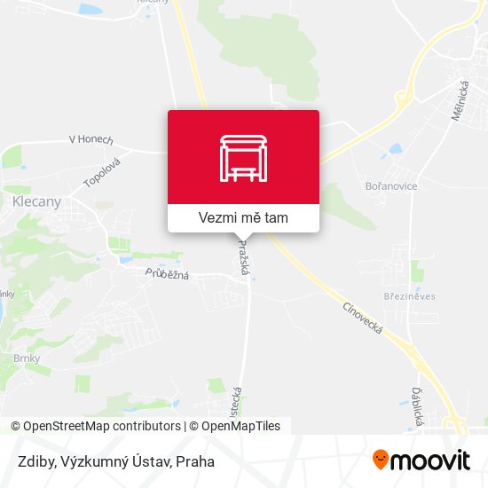 Zdiby, Výzkumný Ústav mapa