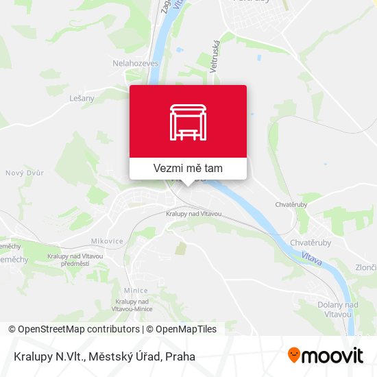 Kralupy N.Vlt., Městský Úřad mapa