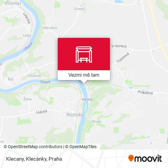 Klecany, Klecánky mapa