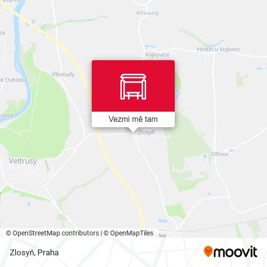 Zlosyň mapa