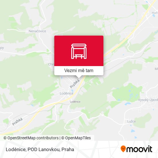 Loděnice, POD Lanovkou (A) mapa