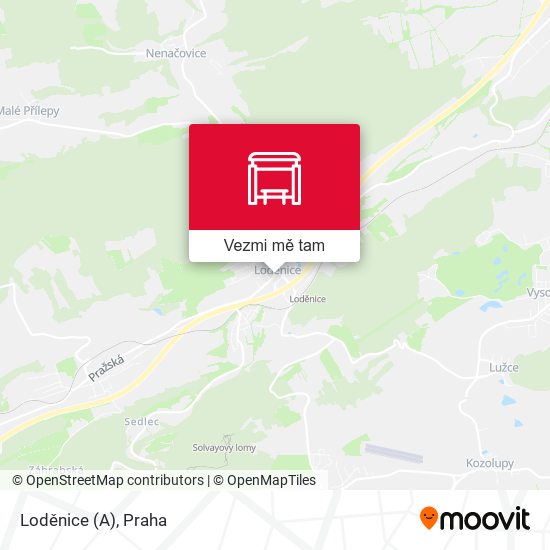 Loděnice (A) mapa