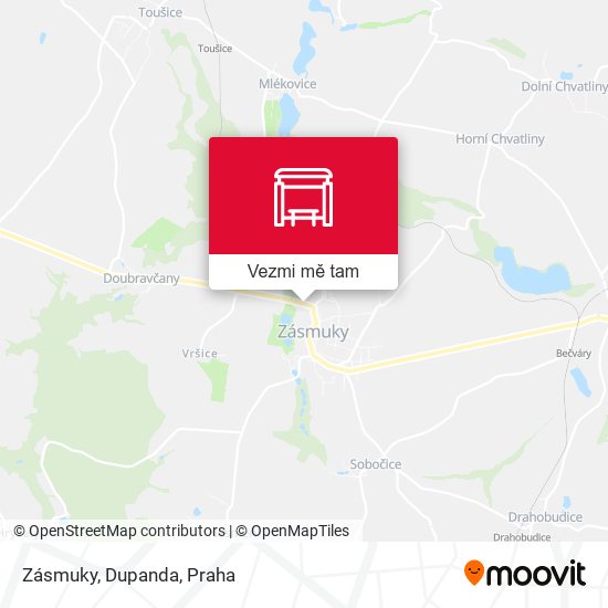 Zásmuky, Dupanda mapa