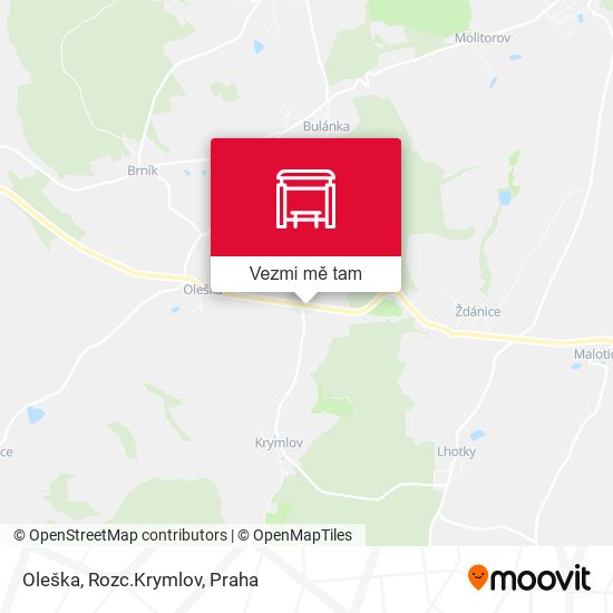 Oleška, Rozc.Krymlov mapa