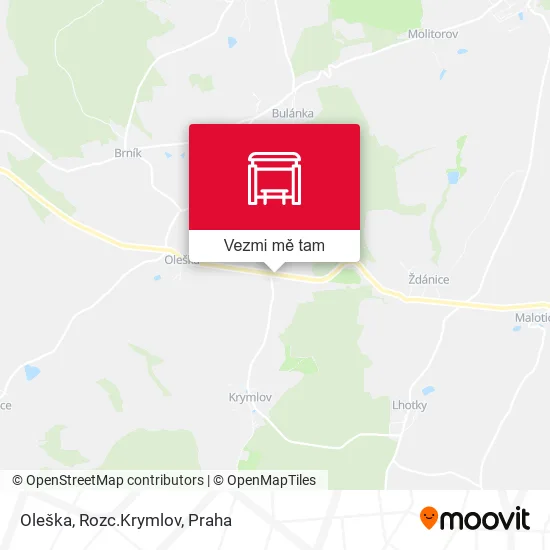 Oleška, Rozc.Krymlov mapa