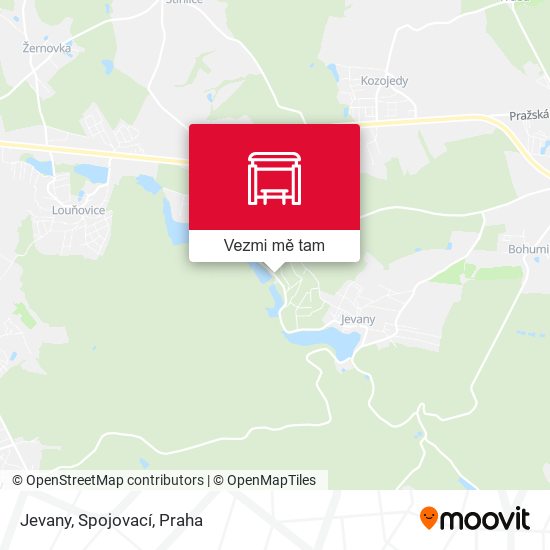 Jevany, Spojovací mapa