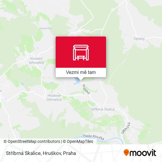 Stříbrná Skalice, Hruškov mapa