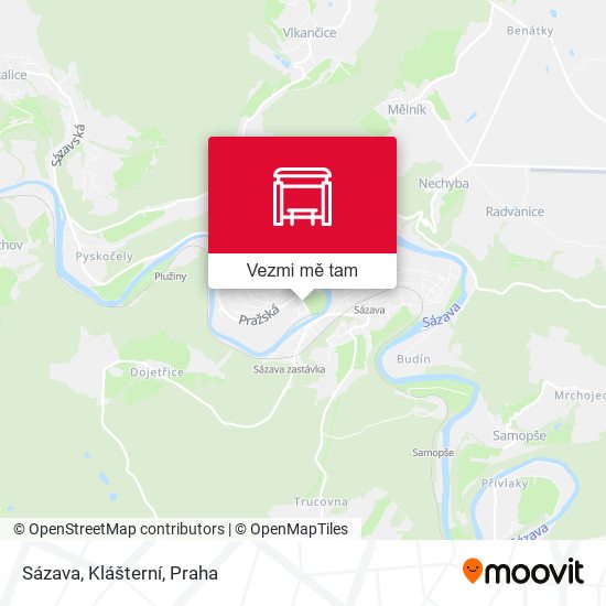 Sázava, Klášterní mapa