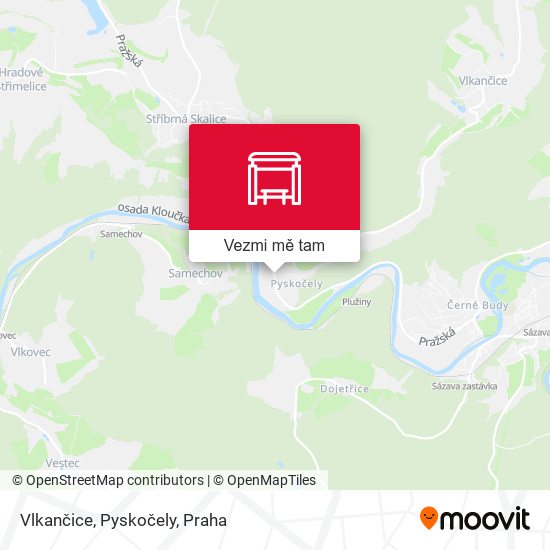 Vlkančice, Pyskočely mapa