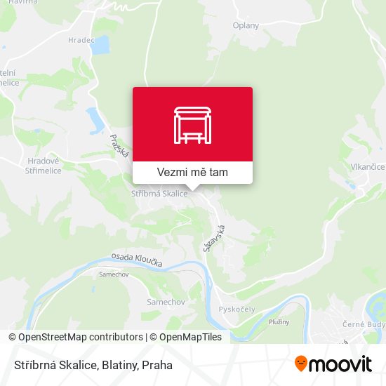 Stříbrná Skalice, Blatiny mapa