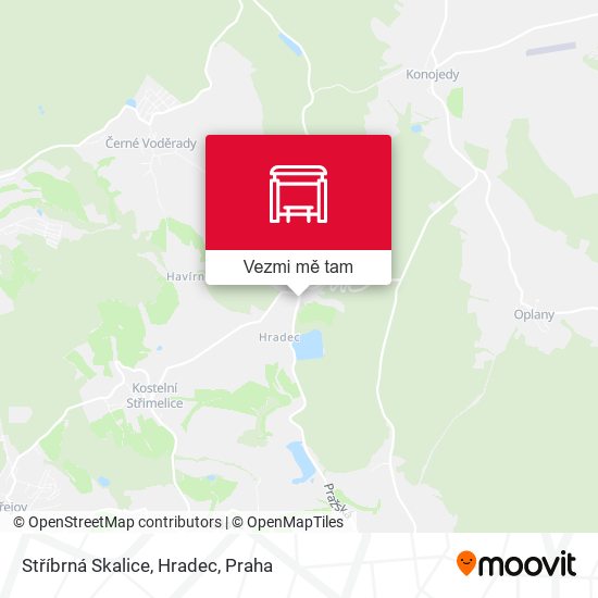 Stříbrná Skalice, Hradec mapa