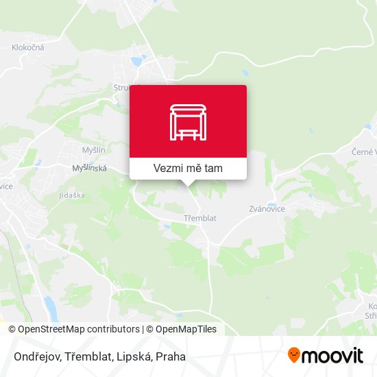 Ondřejov, Třemblat, Lipská mapa