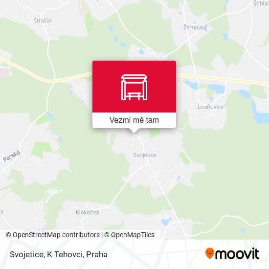 Svojetice, K Tehovci mapa