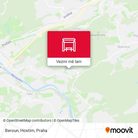 Beroun, Hostim mapa