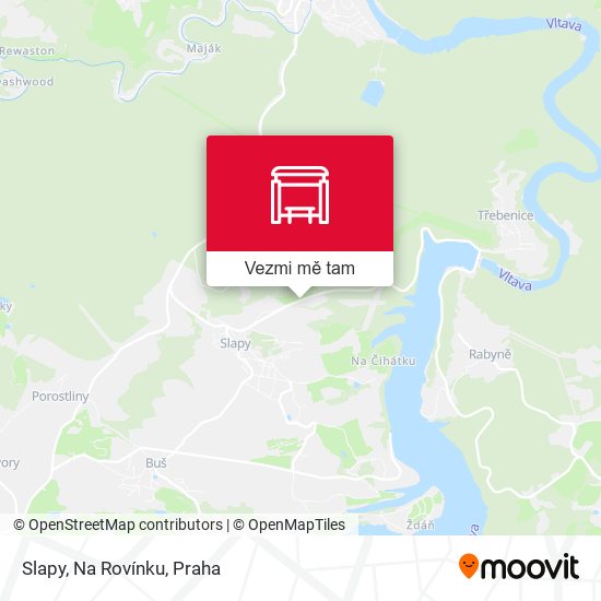 Slapy, Na Rovínku mapa
