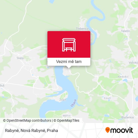Rabyně, Nová Rabyně mapa