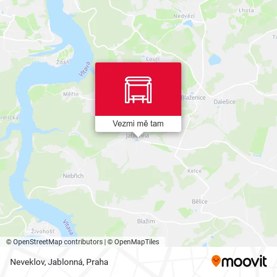 Neveklov, Jablonná mapa