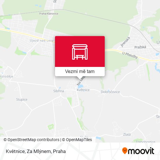 Květnice, Za Mlýnem mapa