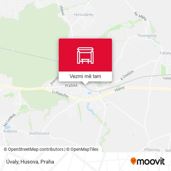 Úvaly, Husova mapa