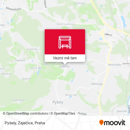 Pyšely, Zaječice mapa