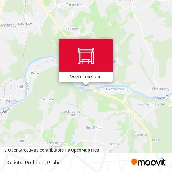 Kaliště, Poddubí mapa