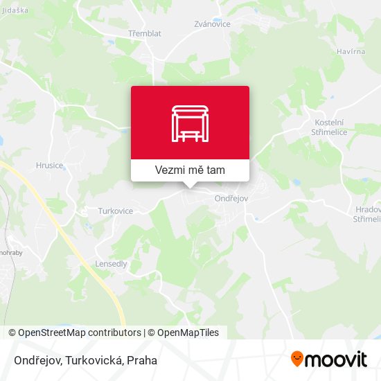 Ondřejov, Turkovická mapa