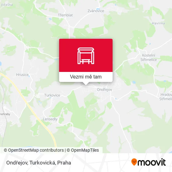Ondřejov, Turkovická mapa