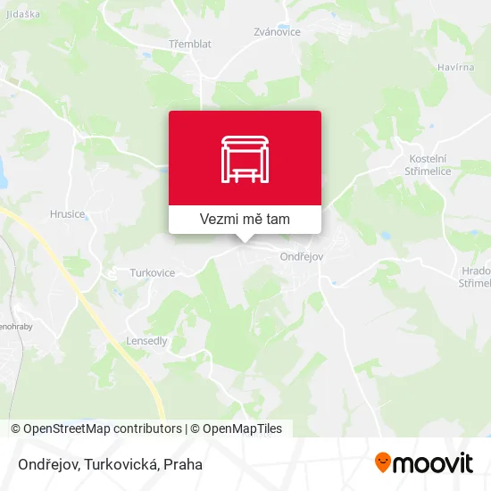 Ondřejov, Turkovická mapa