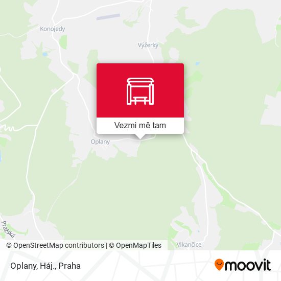 Oplany, Háj. mapa