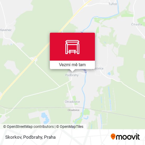 Skorkov, Podbrahy mapa