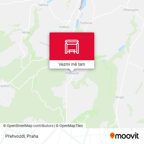 Přehvozdí mapa
