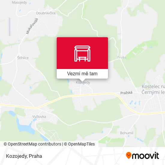 Kozojedy mapa