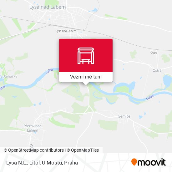 Lysá N.L., Litol, U Mostu mapa
